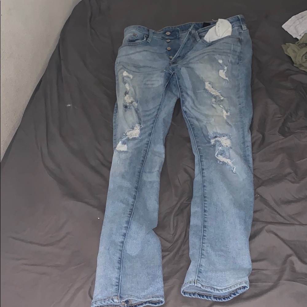 H&M distressed men skinny jeans